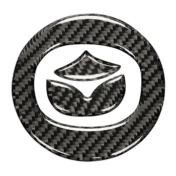 Стикери за лого на волана на автомобила Интериорни аксесоари от въглеродни влакна за -5 2017 2018 2019 2020
