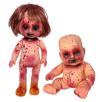 Хелоуин декорации ужас бебе кукла орнаменти новородено бебе момчета момичета зомби кукла детски играчки Начало декор Хелоуин подаръци 2023
