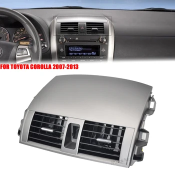 Център A / C Вентилационни отвори Поставете капак на решетката на изходния панел за Toyota Corolla 2008 2009-2013 55670-12370 55670-12371